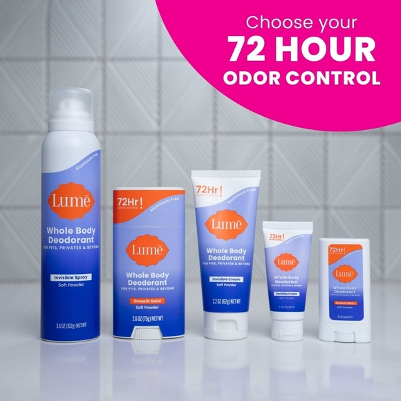 Lumé Whole Body Deodorant Smooth Solid Stick Soft Powder Travel Size 0.5 oz - Picture 5 of 11